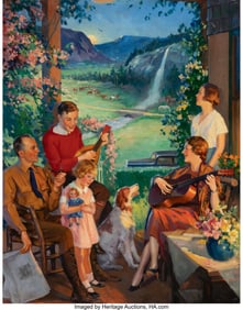 71213: Charles M. Relyea (American, 1863-1932) Home- Be