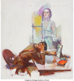 71292: August Bleser Jr (American, 1898-1966) An Office