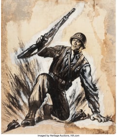 71255: American Artist (20th Century) Pork Chop Hill or