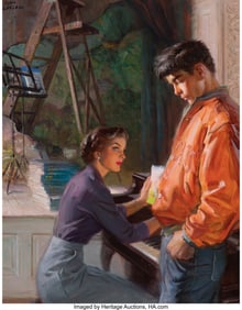 71298: Tom Lovell (American, 1909-1997) The Twisted Han