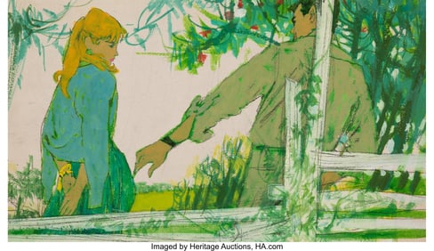 71262: Robert Peak (American, 1927-1992) Young Couple s
