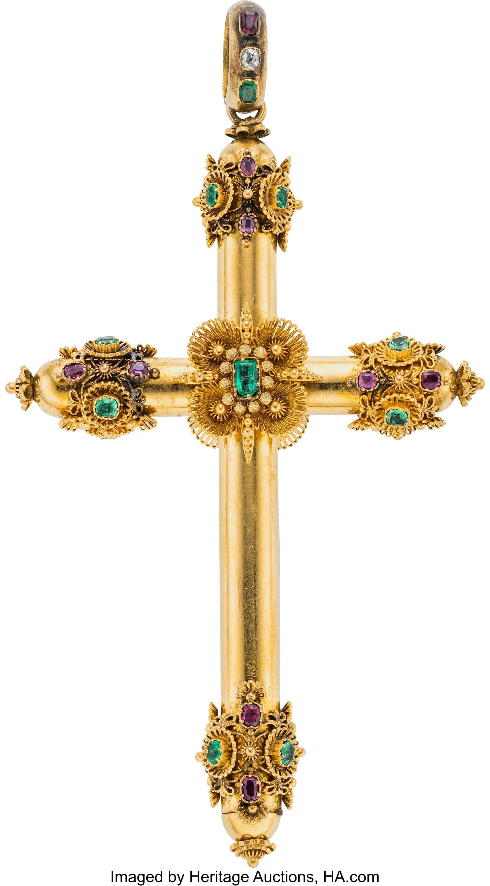 Victorian Diamond, Multi-Stone, Hair, Gold Locke (1 of 3)