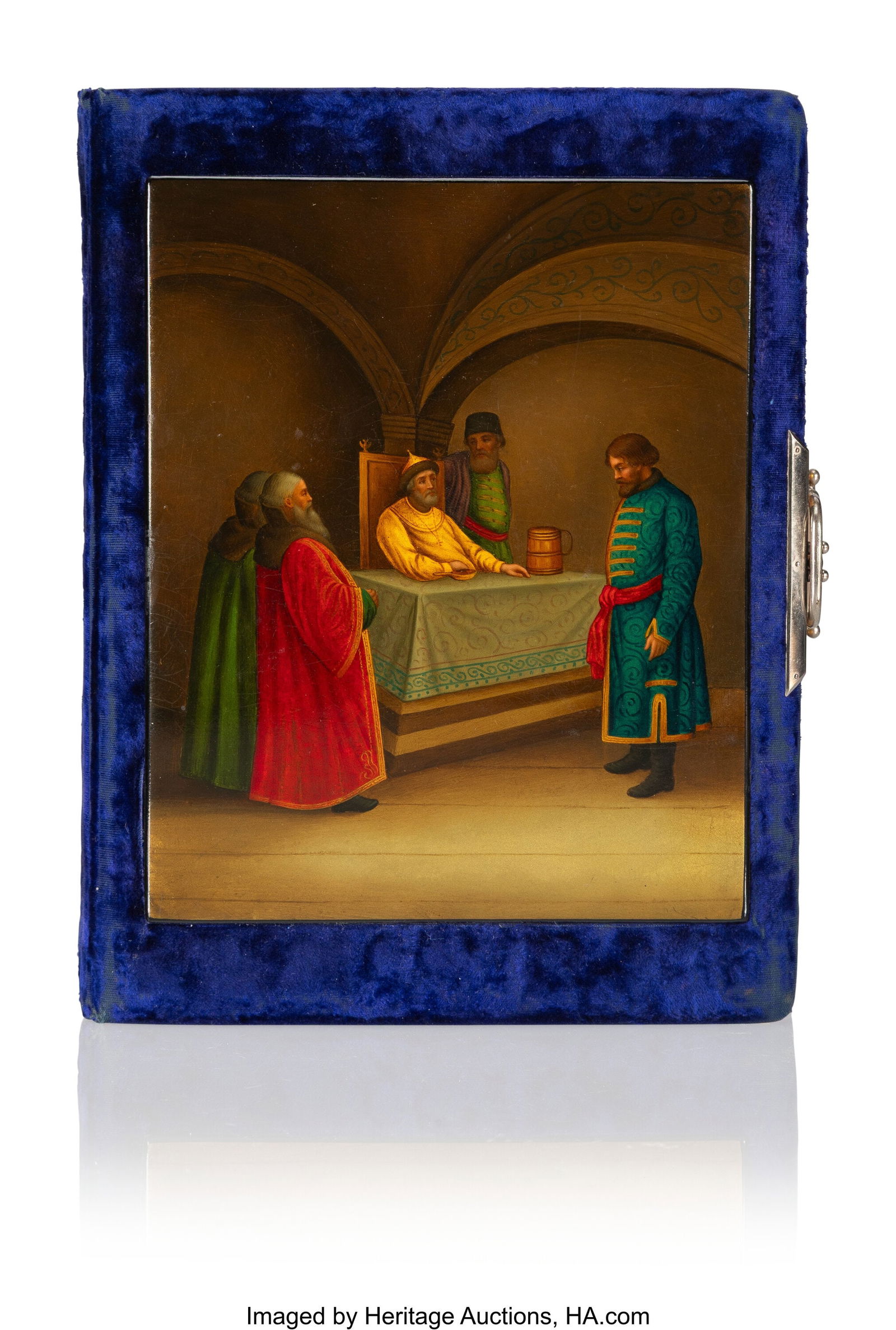 A Russian Lacquer-Mounted and Velvet-Bound Photo (1 of 5)