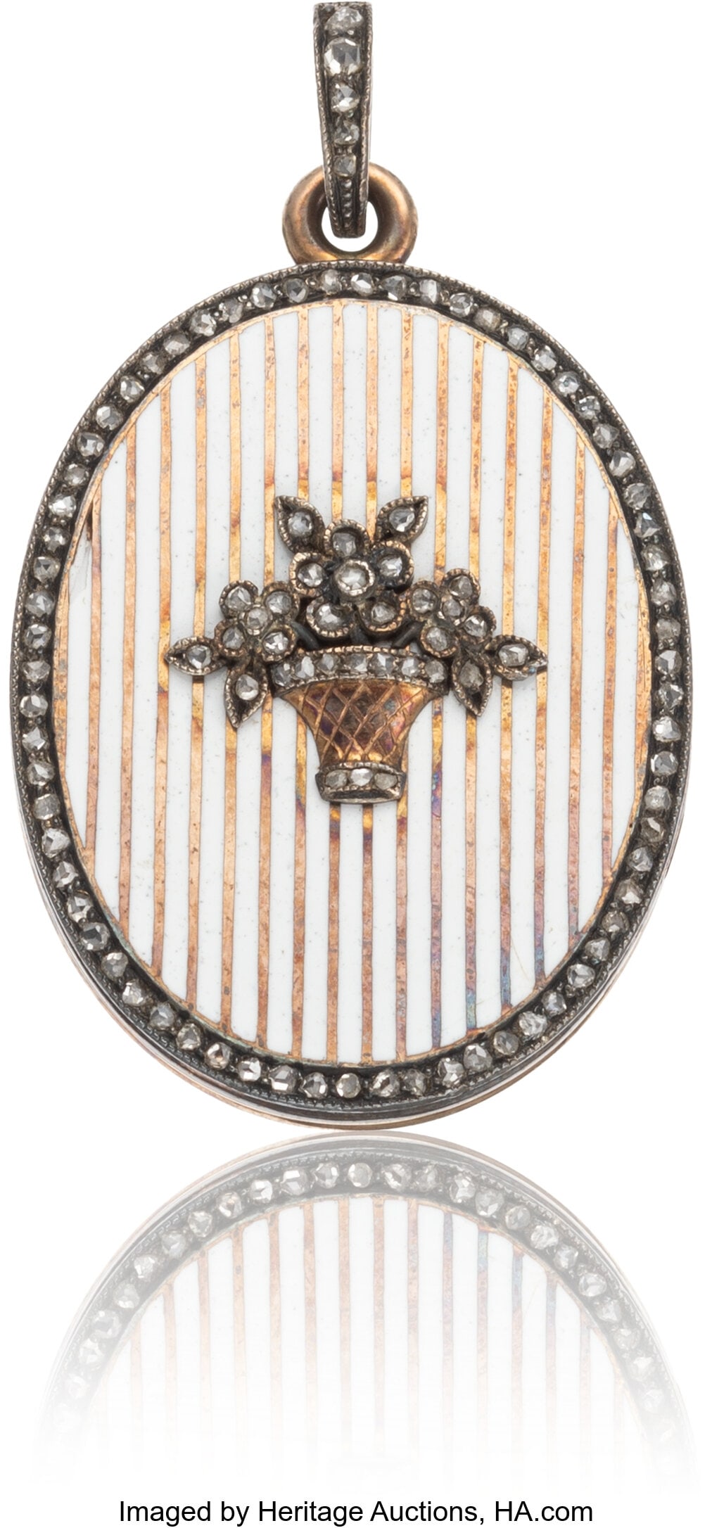 A Fabergé Diamond-Set and Pekin Mille Raies Ena (1 of 5)