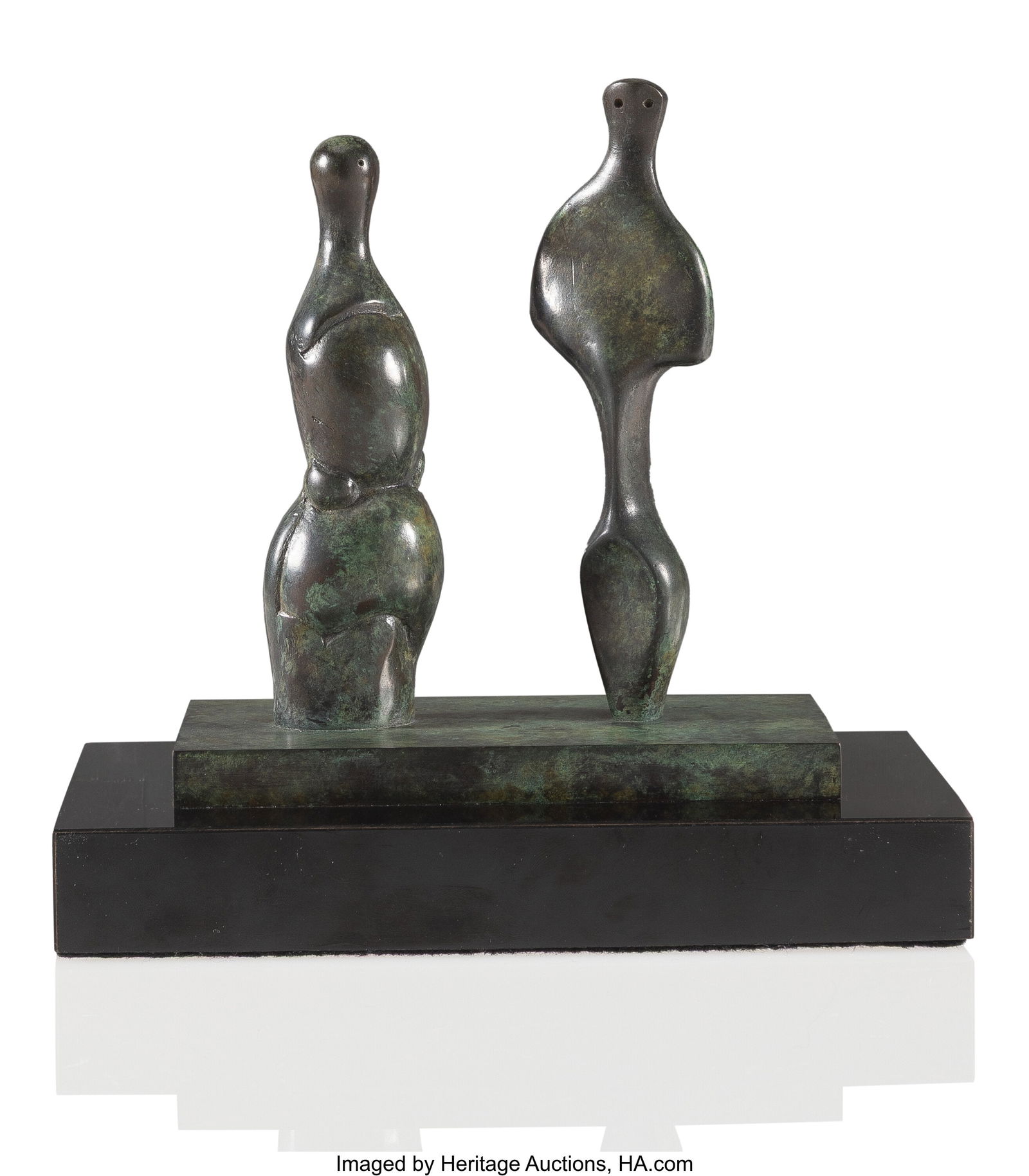 77008&colon; Henry Moore &lpar;1898-1986&rpar; Two Tall Forms&comma; 1983 Bro