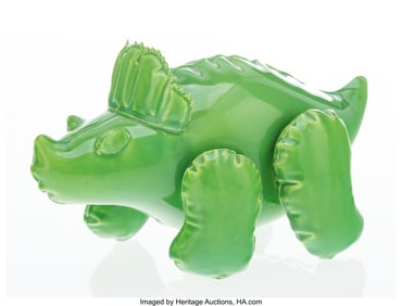 42163: Brett Kern (20th Century) Inflatable Triceratops