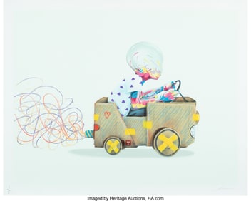 42089: Flog (b. 1984) Driven (White Edition), 2023 Scre
