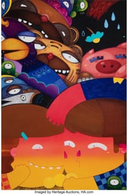42176: Young Lee (20th Century) Black Sky, 2021 Giclée