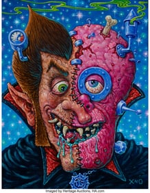 42333: XNO (20th Century) Untitled Acrylic on panel 11