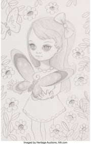 42011: Ana Bagayan (b. 1982) Untitled, 2024 Pencil on w