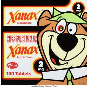 42098: Ben Frost (b. 1975) Yogi On Xanax (Black), 2022