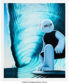 42338: Yokoteen (20th Century) Verde Fresco, 2022 Giclée print in colors on Cotton Rag paper