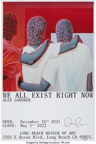 42106: Alex Gardner (b. 1987) Exhibition poster, from W