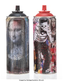 42023: Mr. Brainwash (b. 1966) Mona Linesa (Black); Smi