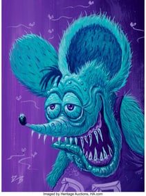 42032: Dave Burke (20th Century) Untitled Acrylic on fo
