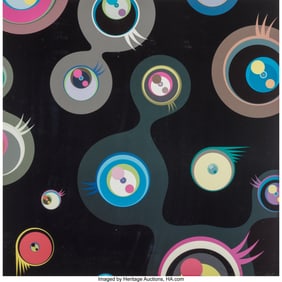 42206: Takashi Murakami (b. 1962) Jellyfish Eyes - Blac