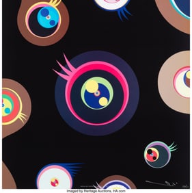 42207: Takashi Murakami (b. 1962) Jellyfish Eyes - Blac