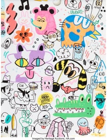 42133: Blake Jones (20th Century) Untitled Marker on ca