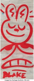 42134: Blake Jones (20th Century) Untitled Spray paint