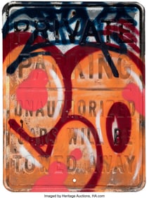 42043: Cope2 (b. 1968) Untitled, 2022 Spray paint on me