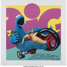 42051: Brett Crawford (20th Century) Hangry, 2019 Giclée in colors on Cotton Rag paper