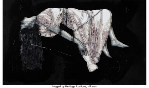 42298: Snik (20th Century) Escape Mixed media on panel