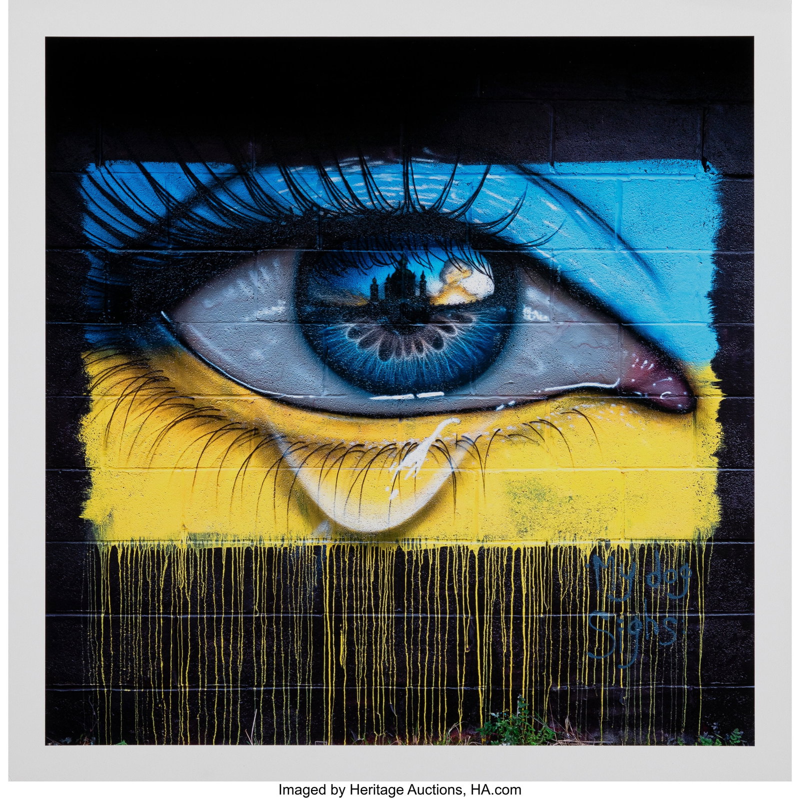 My Dog Sighs (20th Century) Eye of a Ukrainian S: My Dog Sighs (20th Century) Eye of a Ukrainian Storm, 2022 Giclée print in colors on Archival paper 11-3/4 x 11-3/4 inches (29.8 x 29.8 cm) &lpar