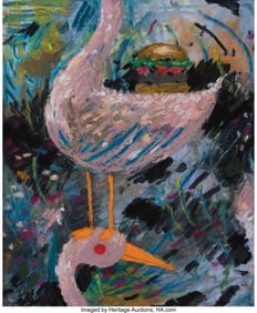 42233: Joshua Nathanson (b. 1976) Untitled Oil stick on