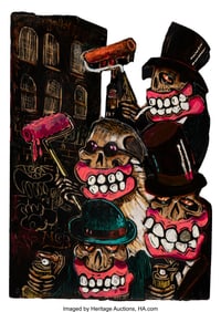 42313: Sweet Toof (20th Century) Untitled Acrylic and m