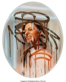 42318: VOYDER (b. 1983) Alexandra, 2021 Spray paint and