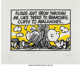 42077: Mark Drew (b. 1978) Flows, 2021 Screenprint in c