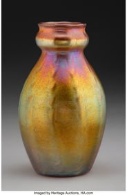 79182&colon; Tiffany Studios Cabinet Vase&comma; circa 1910 Favrile