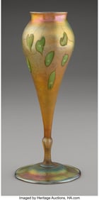 79003&colon; Tiffany Studios Heart & Vine Vase&comma; circa 1910 Fa