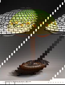 79005: Tiffany Studios Acorn Table Lamp, circa 1910 Le (1 of 9)