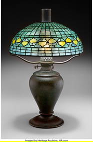 79006: Tiffany Studios Acorn Table Lamp, circa 1900 Le (1 of 5)