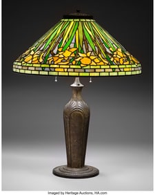 79007&colon; Tiffany Studios  Daffodil Table Lamp&comma; circa 1910