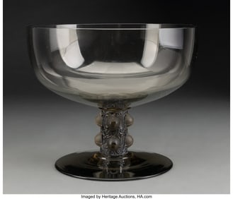 79200&colon; René Lalique Saint-Denis Vase&comma; circa 1926  Grey
