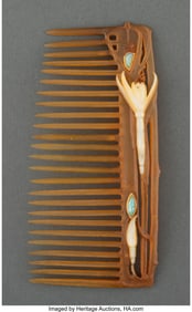 79102&colon; René Lalique  Fuchsia Comb&comma; circa 1903-1904 Hor