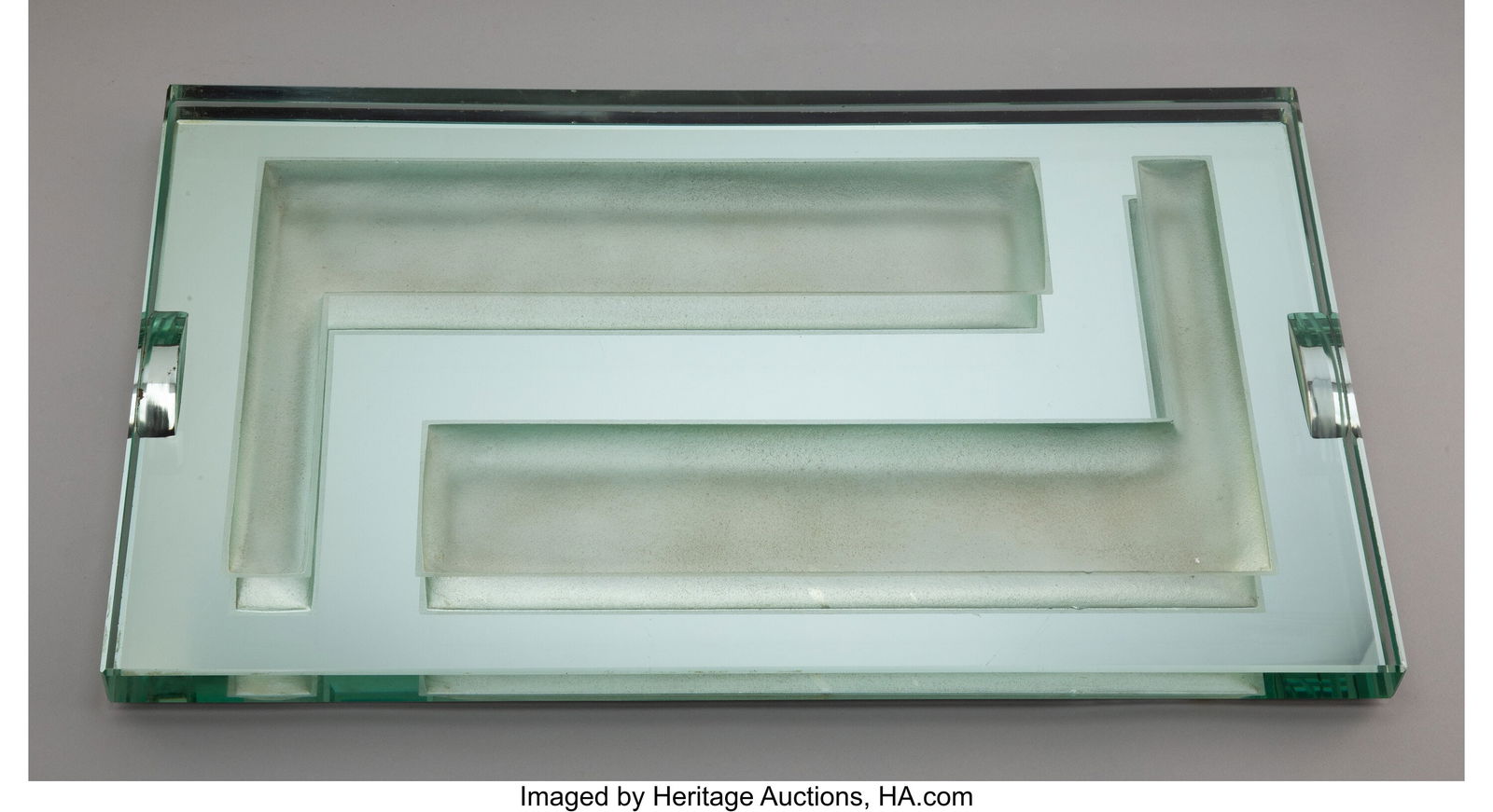 Jean Luce Tray, circa 1930 Mirrored and sanded g (1 of 3)