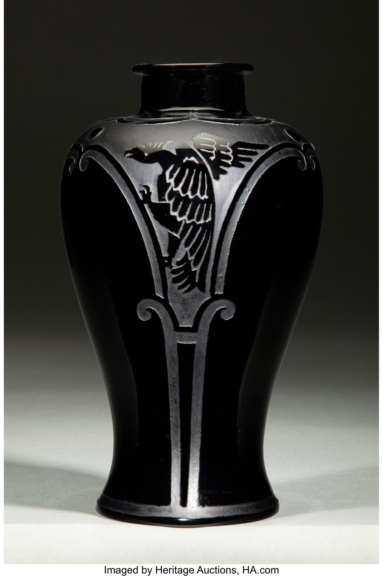 Steuben Glass Works  Medieval Vase, circa 1925 A (1 of 3)