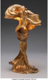 79048&colon; Raoul François Larche  Loïe Fuller Table Lamp&comma;