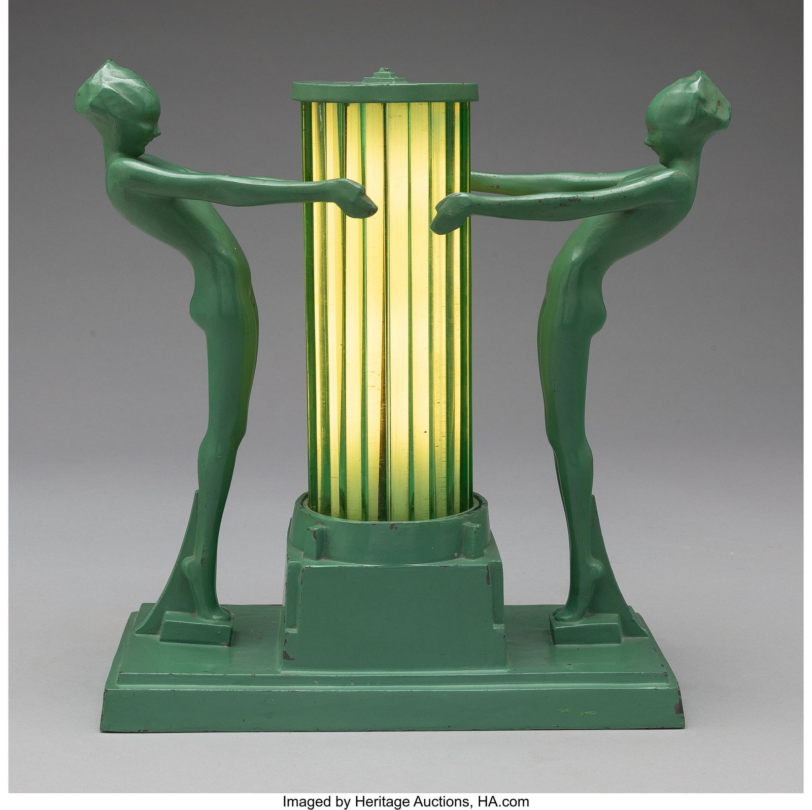 Frankart, Inc. Figural Lamp, Model L246, circa 1 (1 of 4)