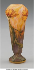 79064&colon; Daum Frères  Arnica Vase&comma; circa 1905 Acid-etche