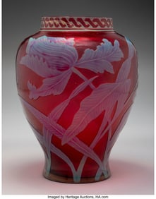 79073&colon; Désiré Christian  Tulip Vase&comma; circa 1900 Cameo