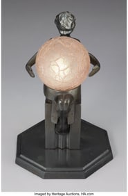 79171&colon; Frankart&comma; Inc&period; Figural Lamp&comma; circa 1930  Enamele
