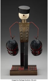 79207&colon; American Bellhop Salt and Pepper Caddy&comma; circa 19