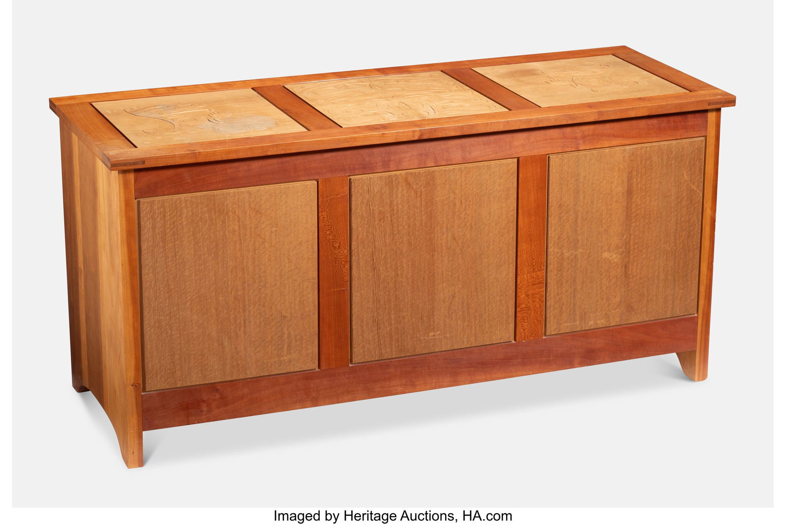 Jay Haavik Blanket Chest USA, 1992 Carved Easter (1 of 5)