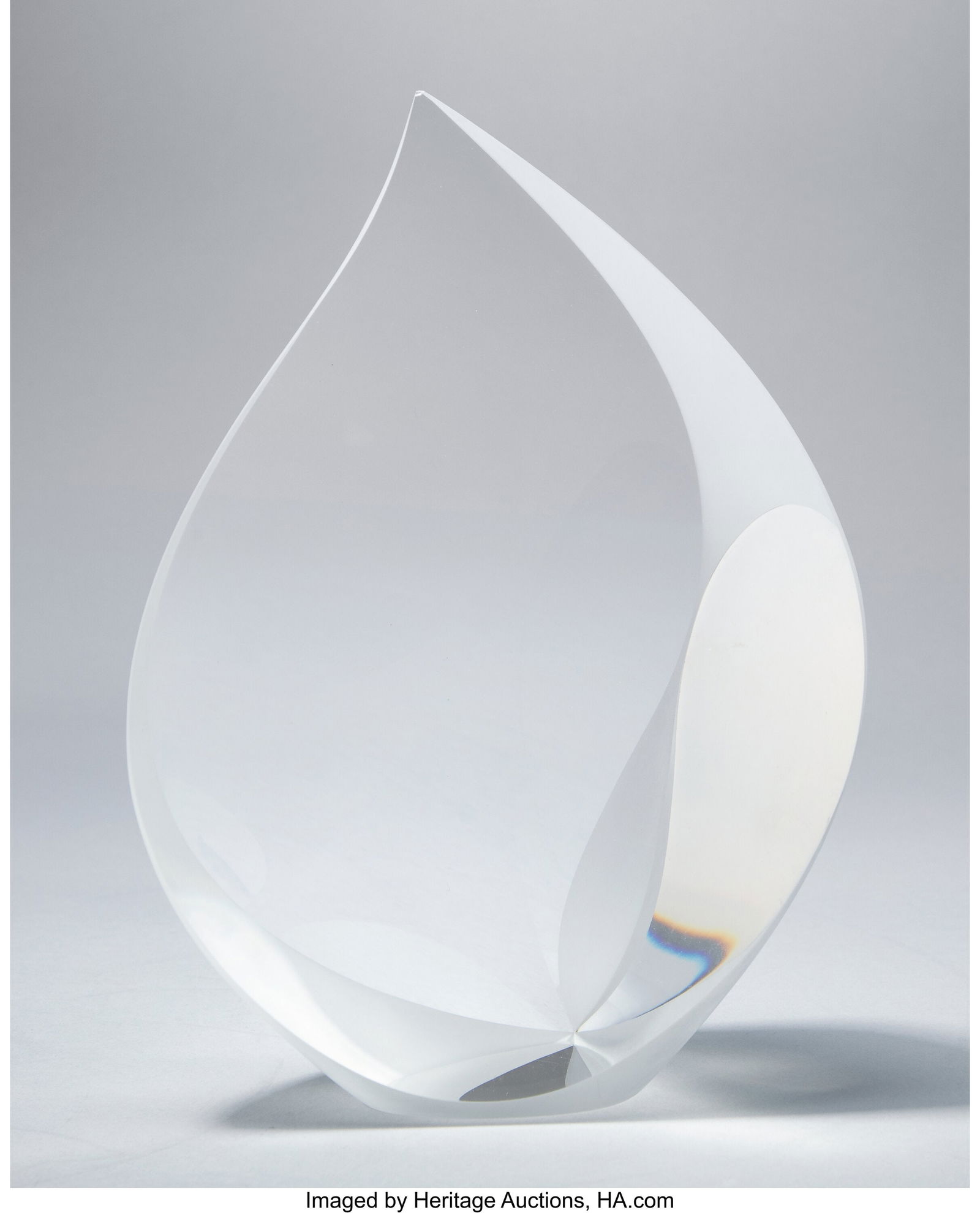 Christopher Ries Lace USA, 1991 Cut, ground, an: Christopher Ries Lace USA, 1991 Cut, ground, and polished optical crystal 9-5/8 x 6-3/4 x 3-1/2 inches (24.4 x 17.1 x 8.9 cm) Etched to edg