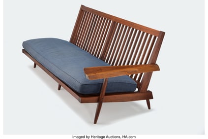 67048: George Nakashima  Cushion Single-Arm Settee  USA