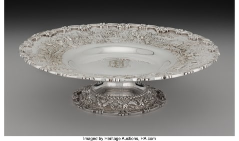 74101&colon; An S&period; Kirk & Son Co&period; Chased Repoussé Silver Lan